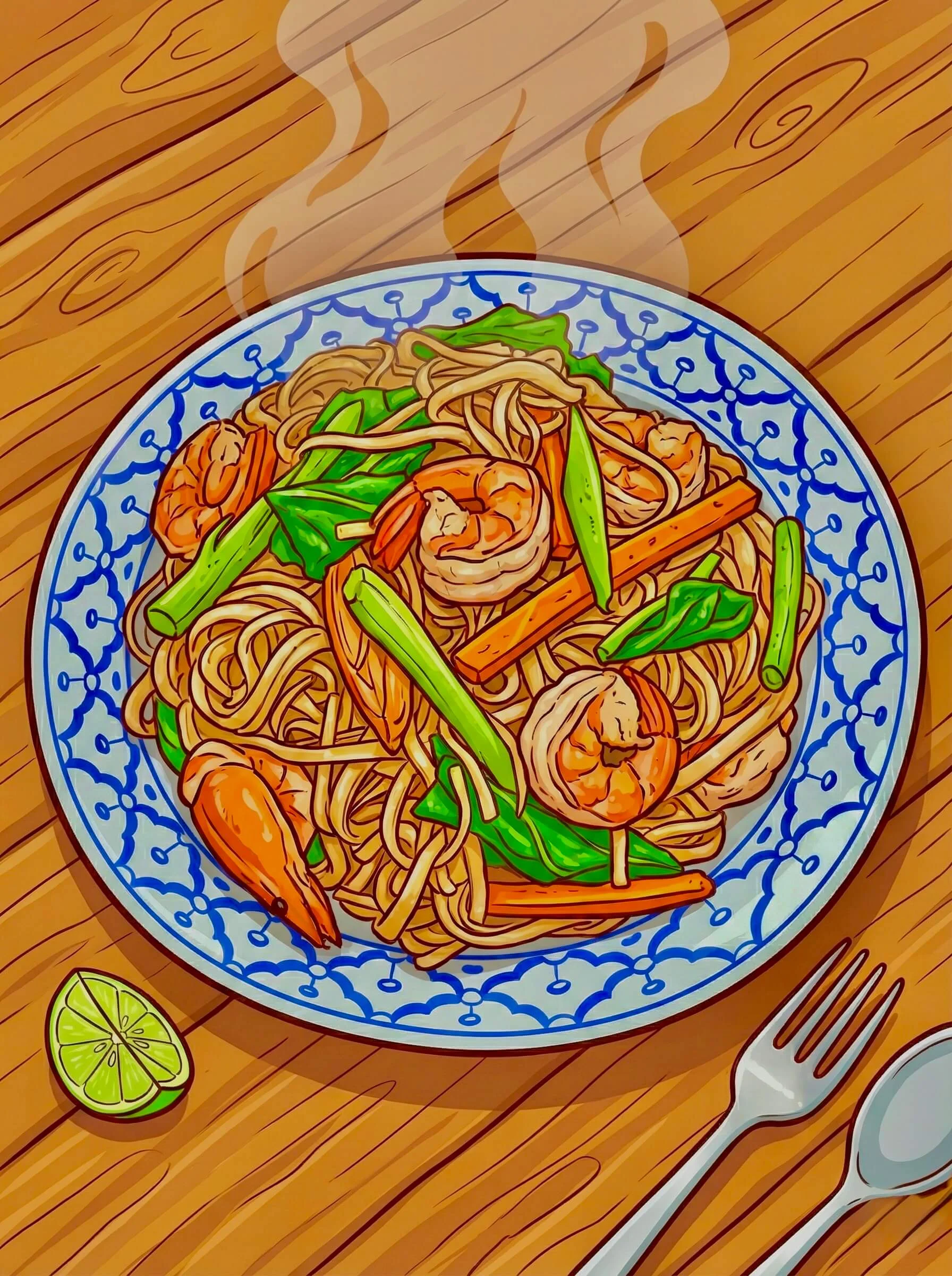 เส้นจันท์ผัดขี้เมา