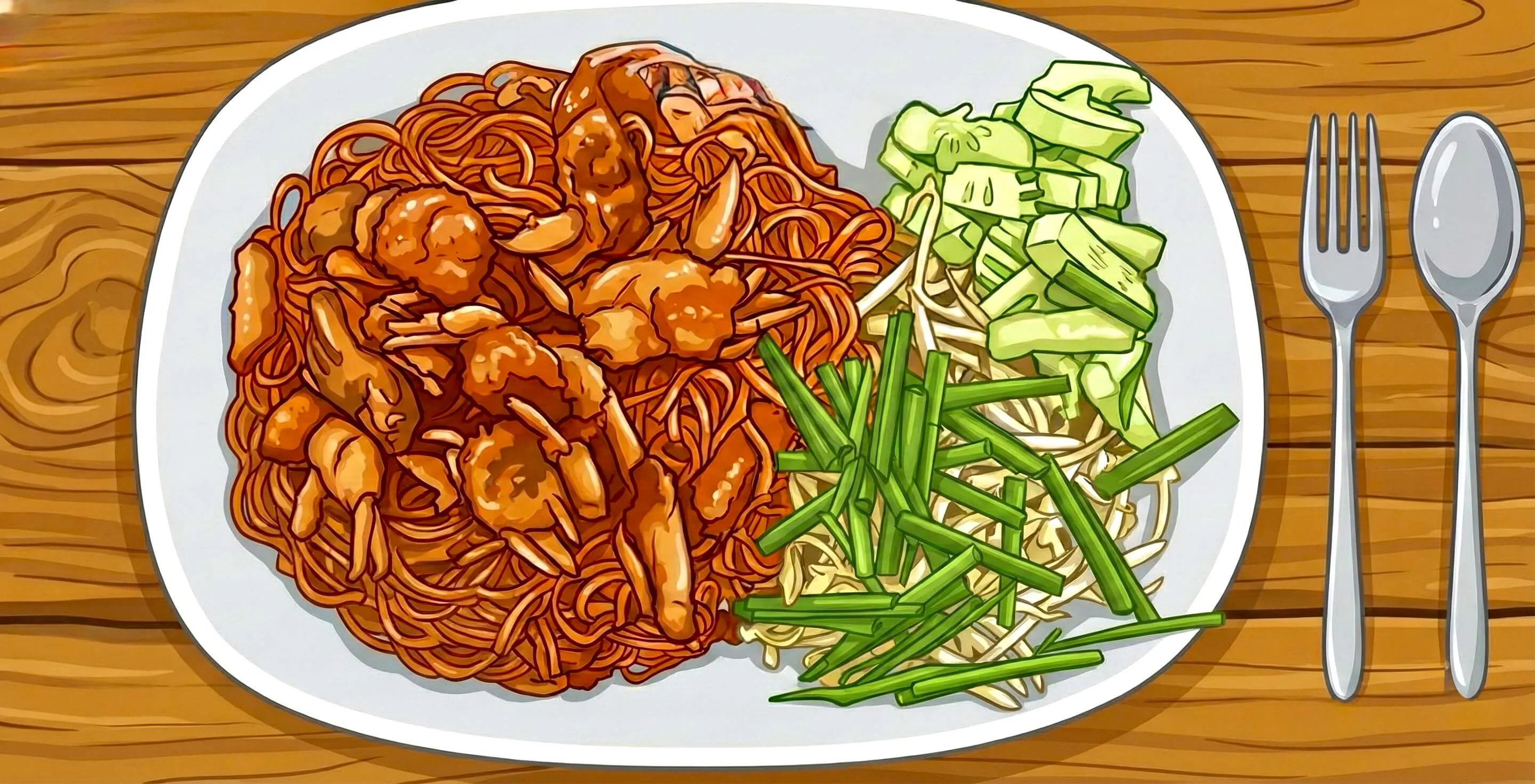 เส้นจันท์ผัดปู